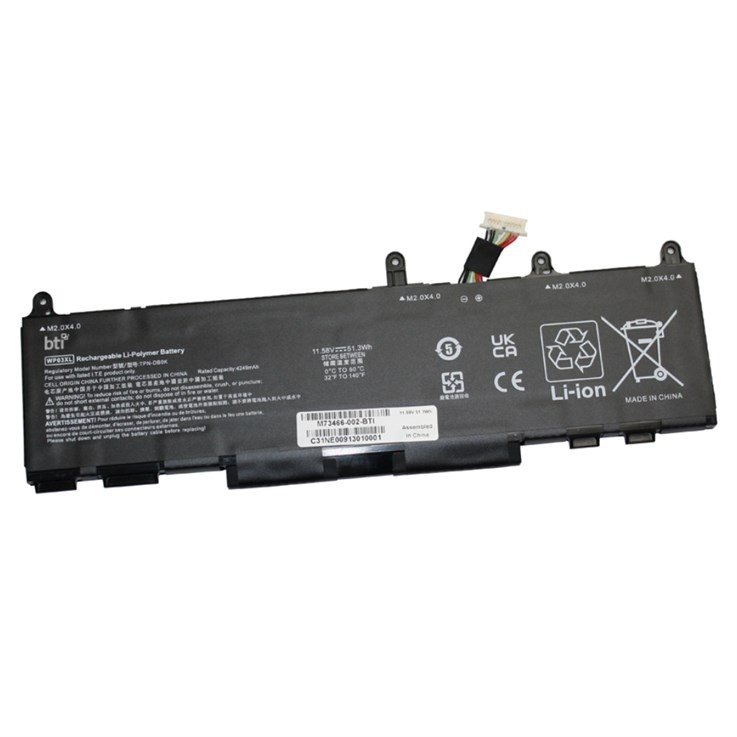BTI HSTNN-LB8V compatible 51.3Wh 3-cell battery for HP Elite X360 Elitebook 830