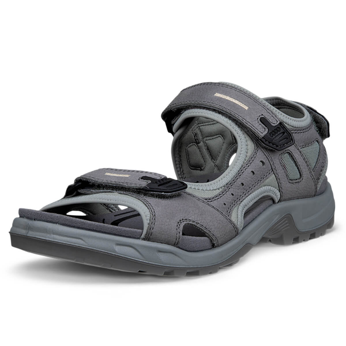 Ecco Mens 2026 Offroad Yucatan Lightweight Flexible Durable Leather Sandals