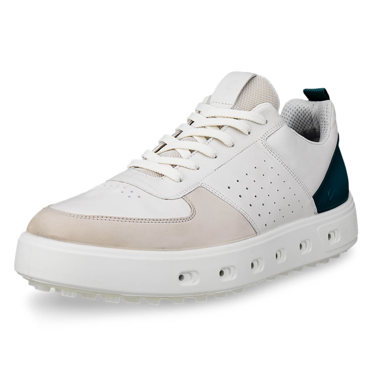 Ecco Mens 2026 Street 720 Leather Waterproof Hybrid Spikeless Golf Shoes