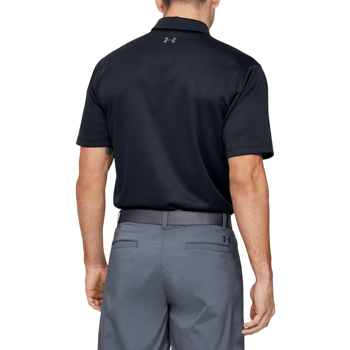 Under Armour Mens Golf Tech Wicking Textured Soft Light Polo Shirt - Picture 22 of 116