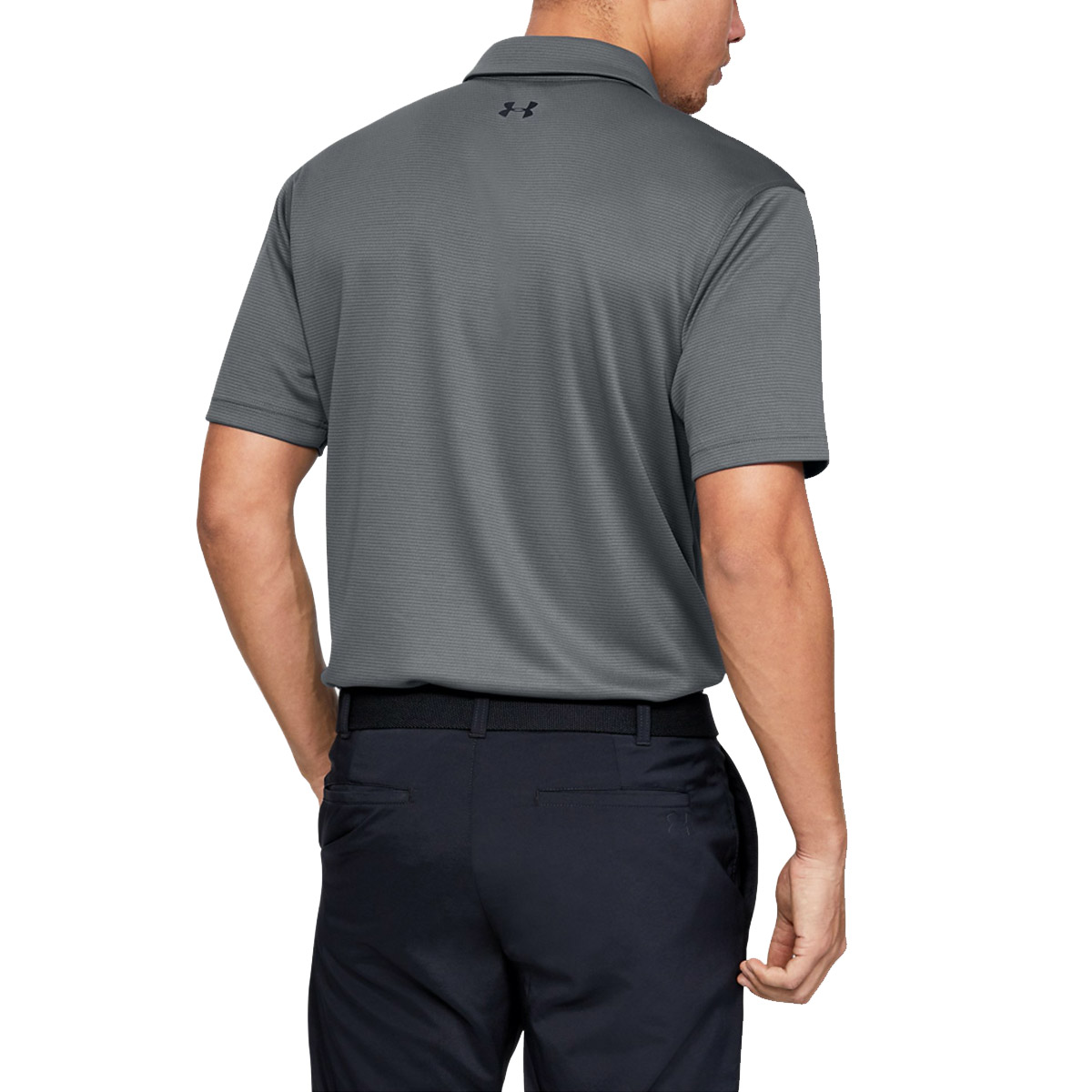 Under Armour Mens Golf Tech Wicking Textured Soft Light Polo Shirt - Picture 38 of 116