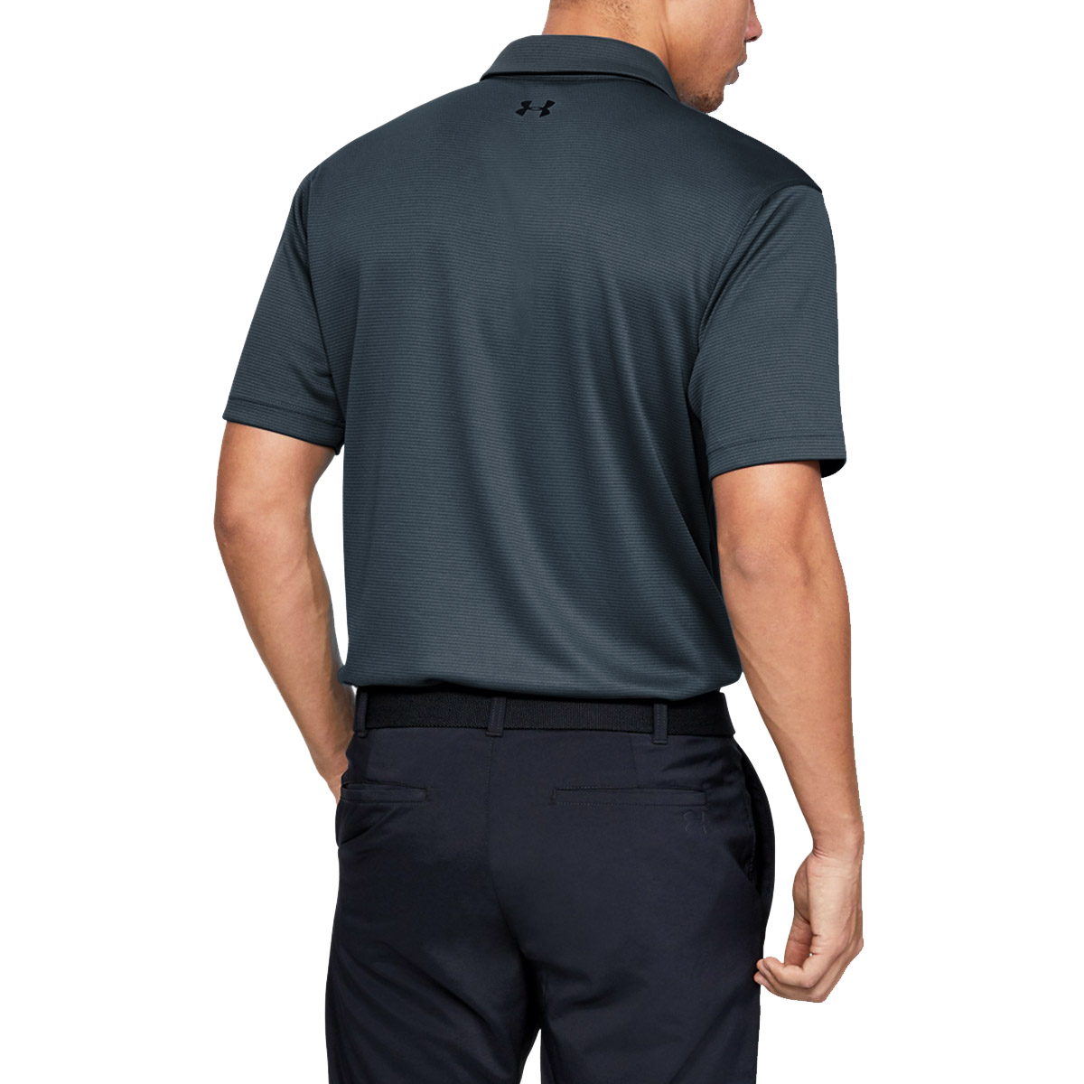Under Armour Mens Golf Tech Wicking Textured Soft Light Polo Shirt - Picture 114 of 116