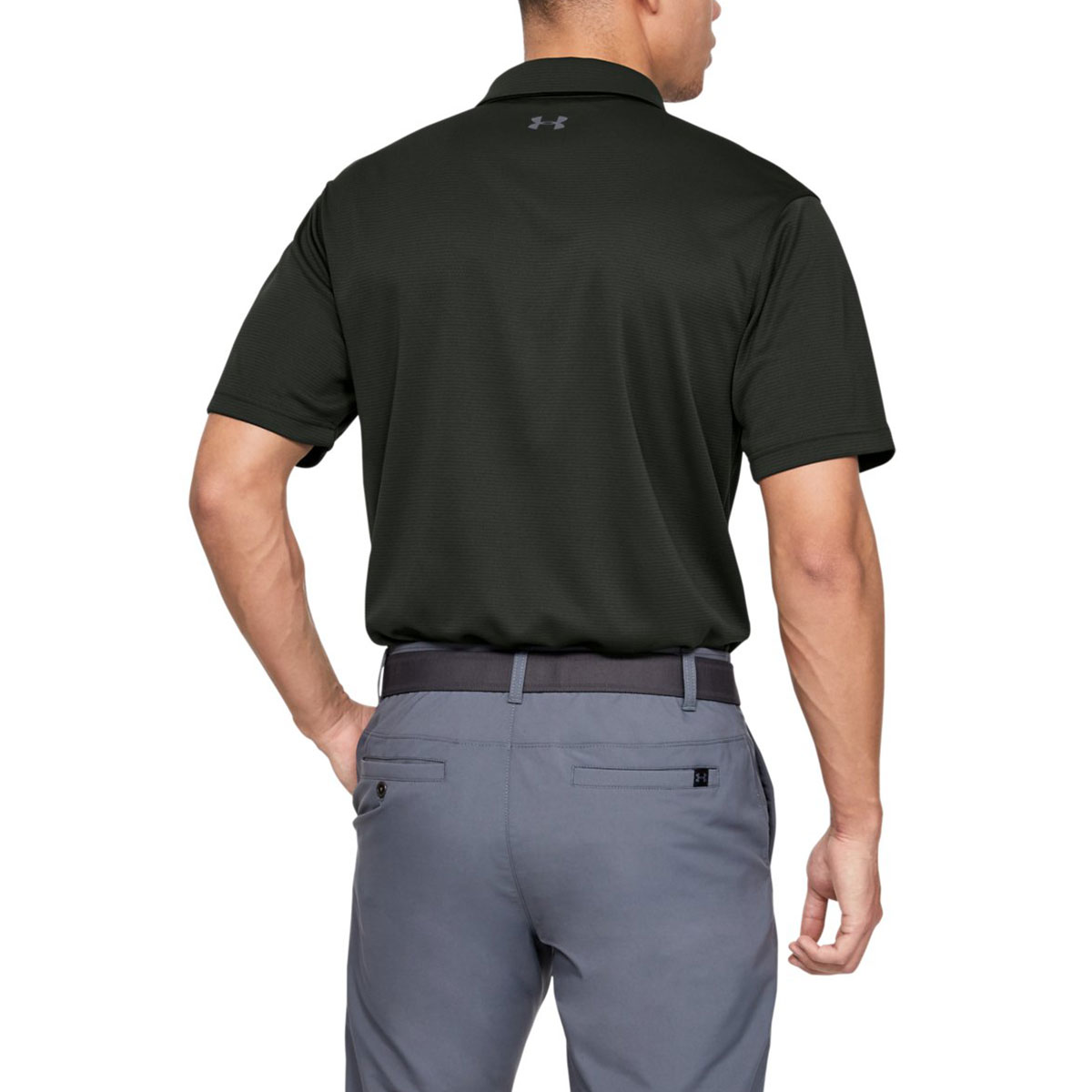 Under Armour Mens Golf Tech Wicking Textured Soft Light Polo Shirt - Picture 12 of 116