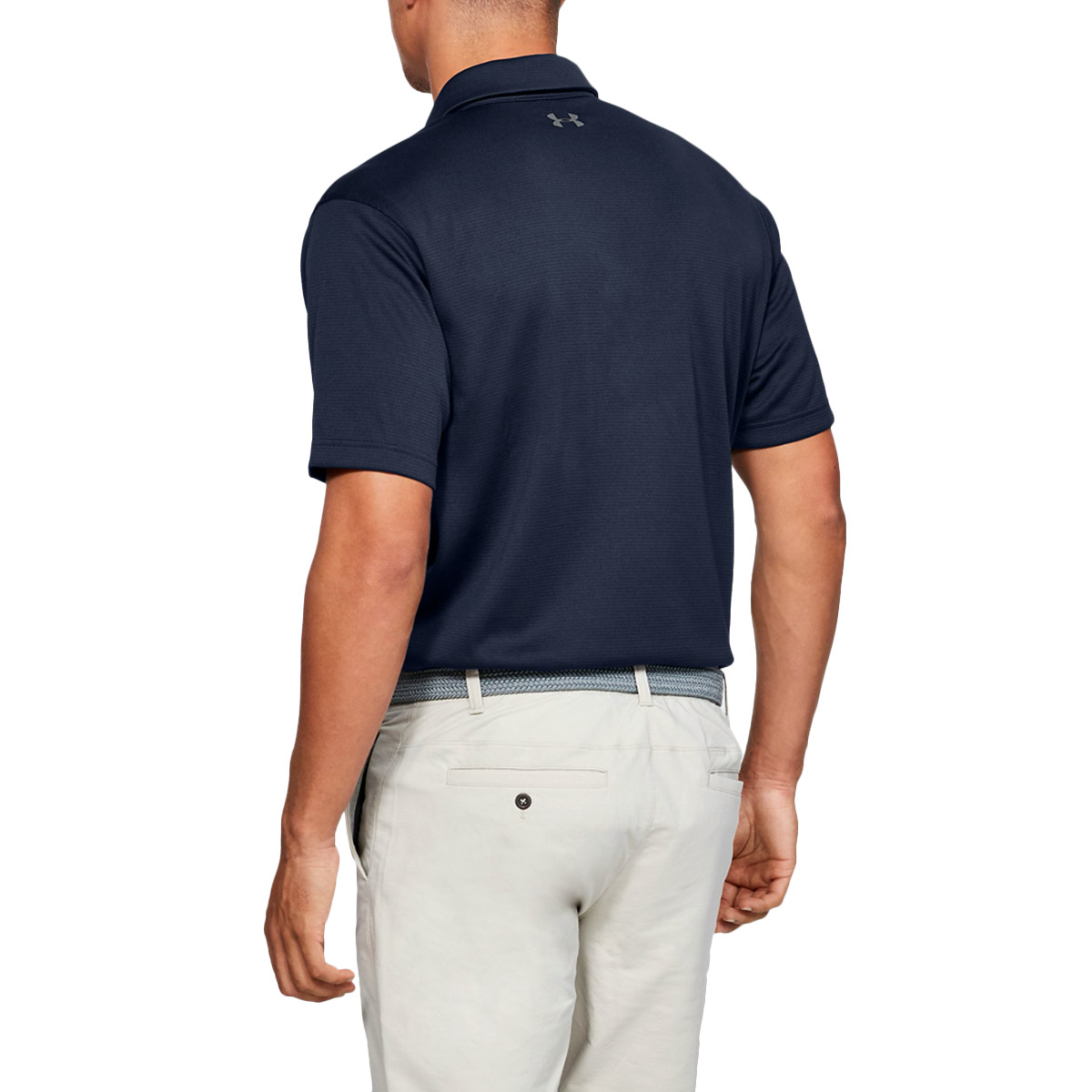 Under Armour Mens Golf Tech Wicking Textured Soft Light Polo Shirt - Picture 64 of 116