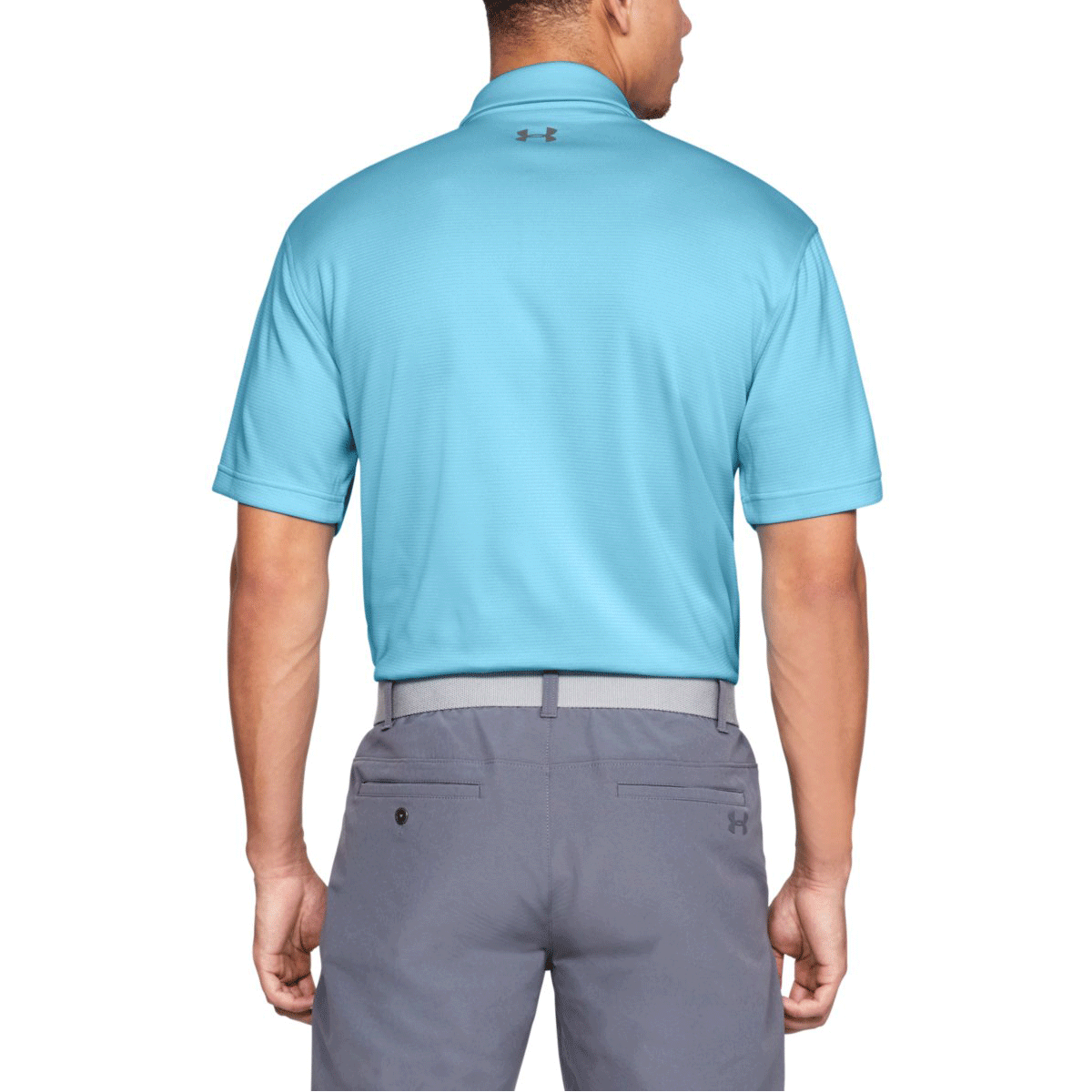 Under Armour Mens Golf Tech Wicking Textured Soft Light Polo Shirt - Picture 104 of 116