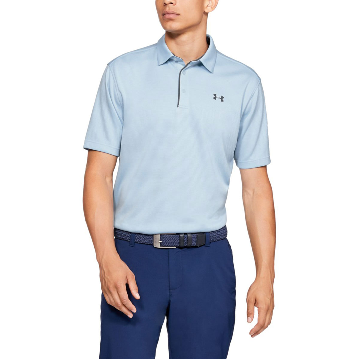 Under Armour Mens Golf Tech Wicking Textured Soft Light Polo Shirt - Picture 29 of 116