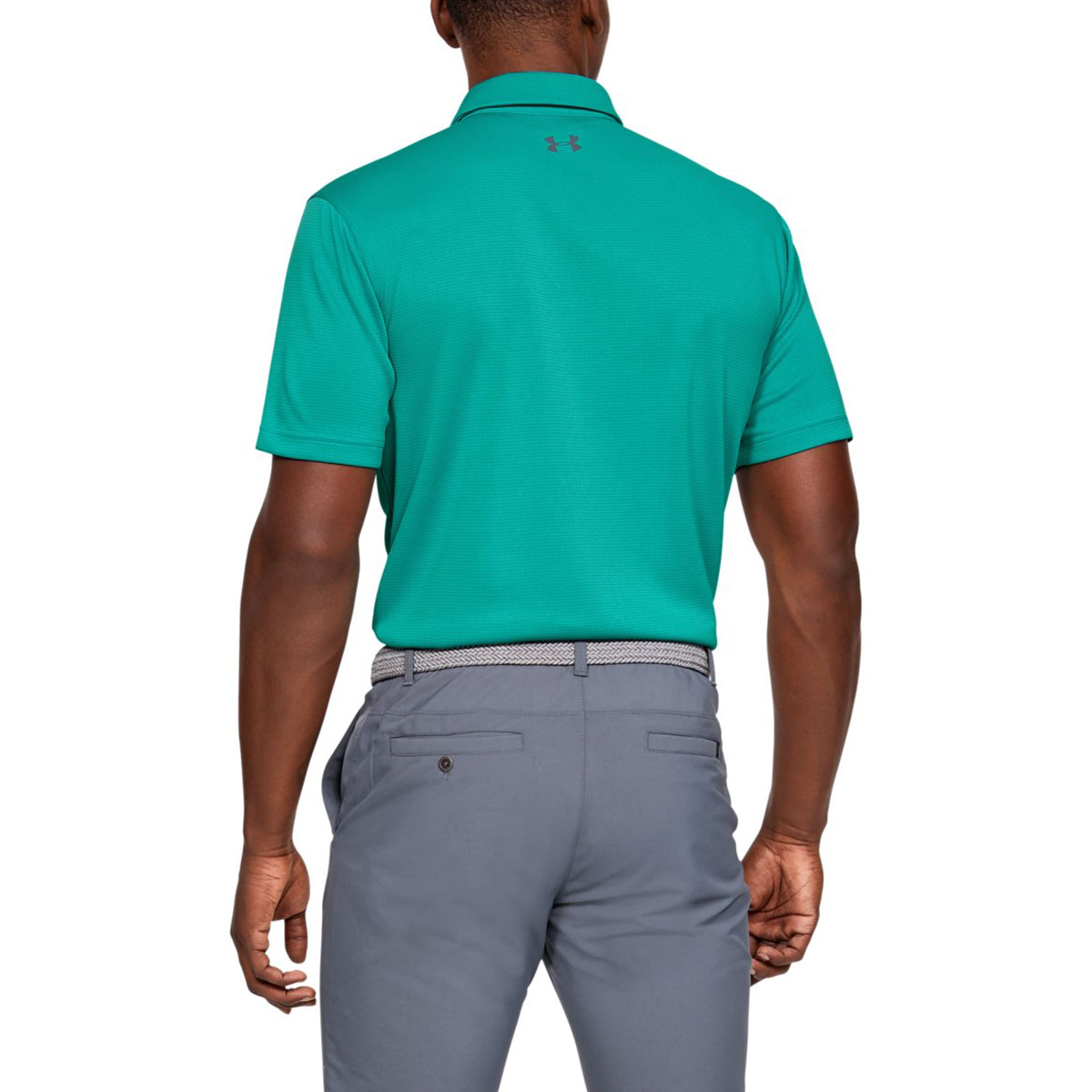 Under Armour Mens Golf Tech Wicking Textured Soft Light Polo Shirt - Picture 86 of 116