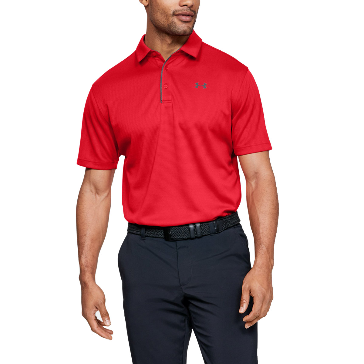 Under Armour Mens Golf Tech Wicking Textured Soft Light Polo Shirt - Picture 71 of 116