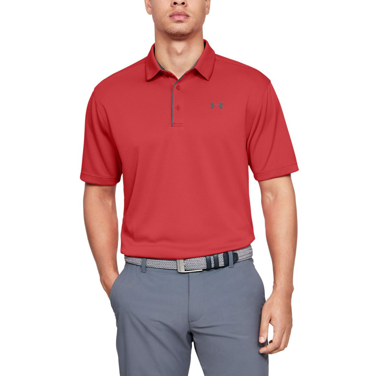 Under Armour Mens Golf Tech Wicking Textured Soft Light Polo Shirt - Picture 59 of 116