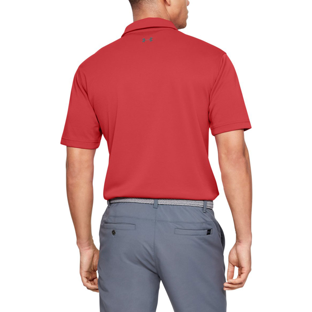 Under Armour Mens Golf Tech Wicking Textured Soft Light Polo Shirt - Picture 60 of 116
