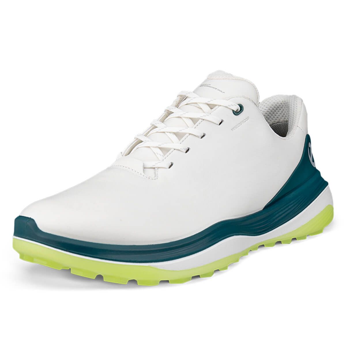 Ecco Mens LT1 Lace Up Waterproof Spikeless Full Grain Leather Golf Shoes