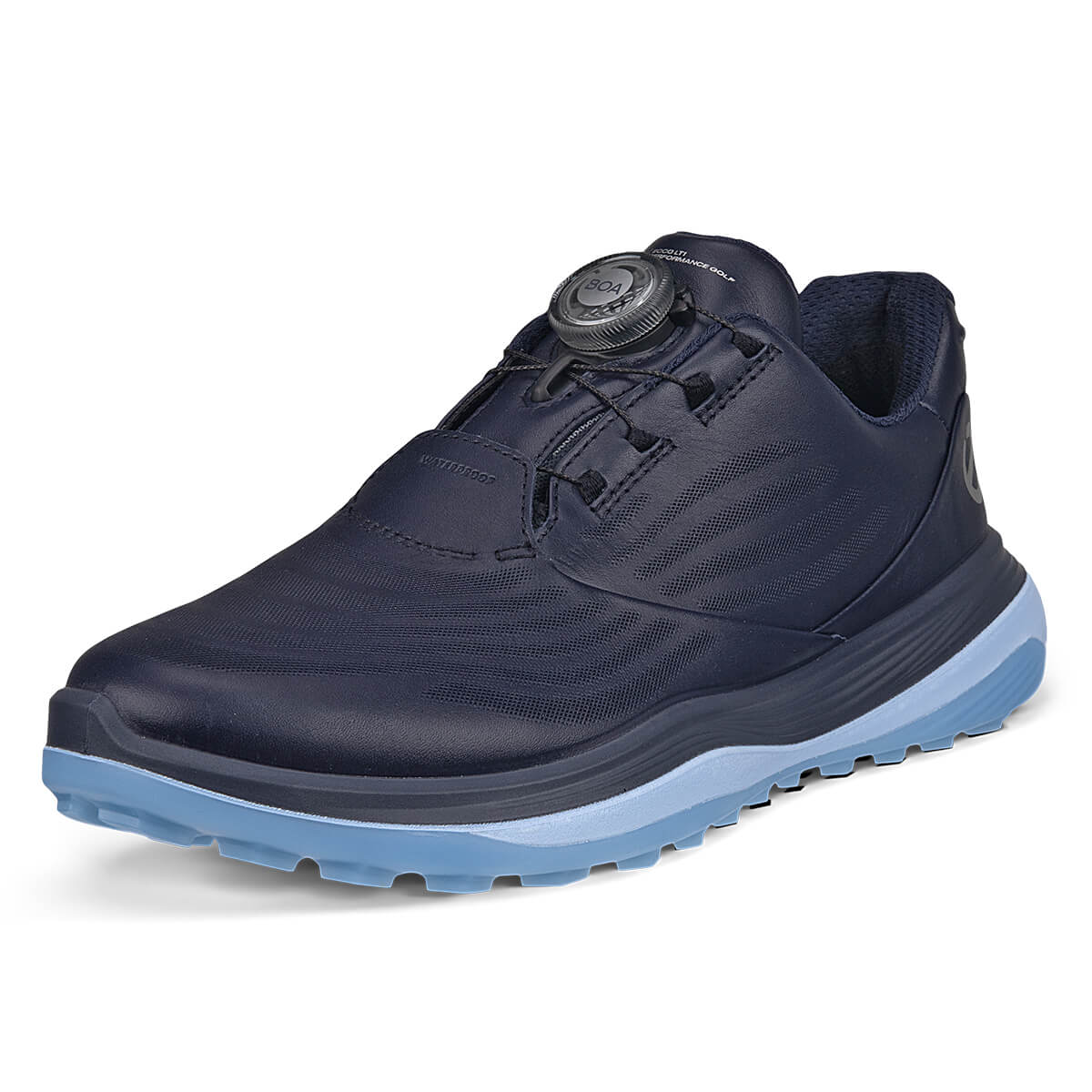 Ecco Womens 2026 LT1 Boa Fastening Waterproof Leather Spikeless Golf Shoes