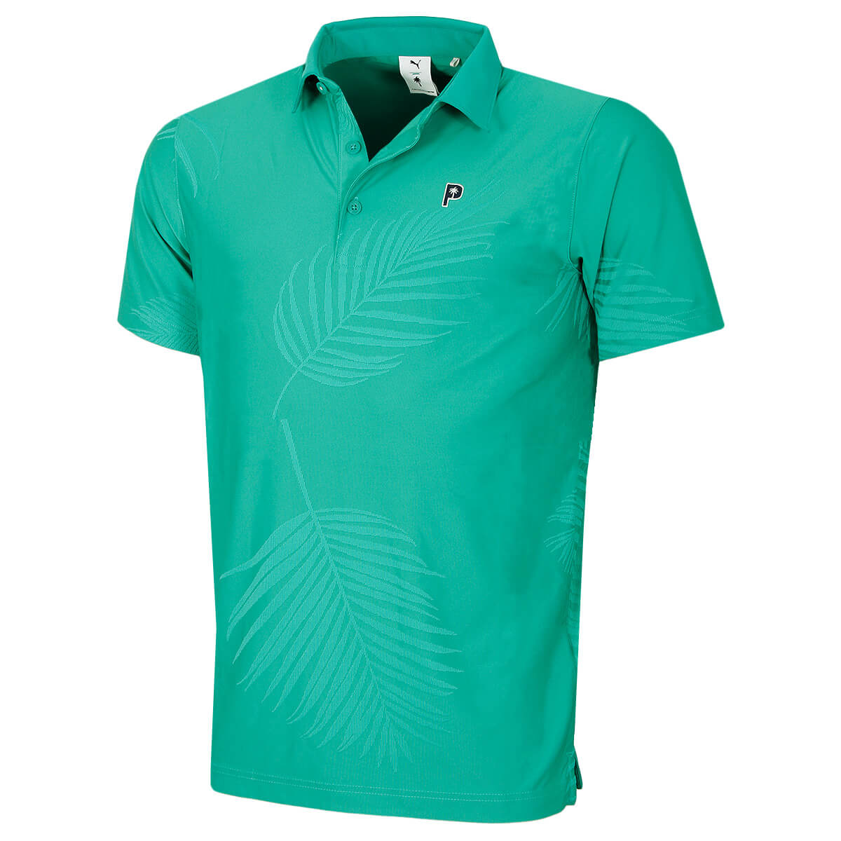 Puma X PTC Mens Jacquard Moisture Wicking Palm Polo Shirt 45% OFF RRP