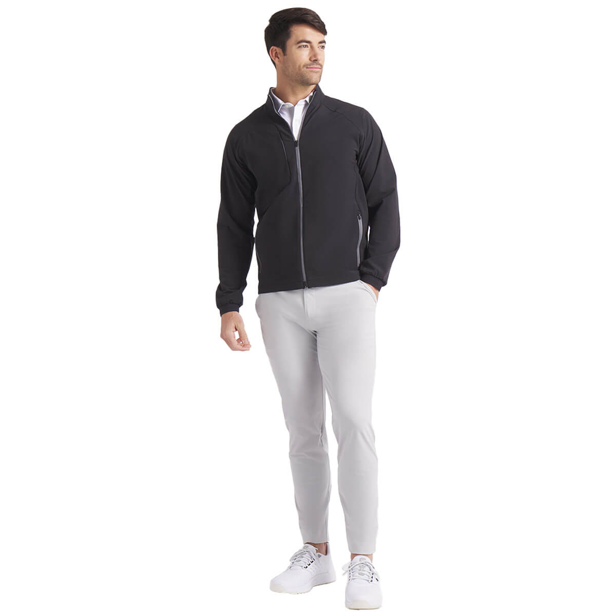 Puma Golf Herren Cypress Softshell Grid Fleece wasserabweisende Golfjacke