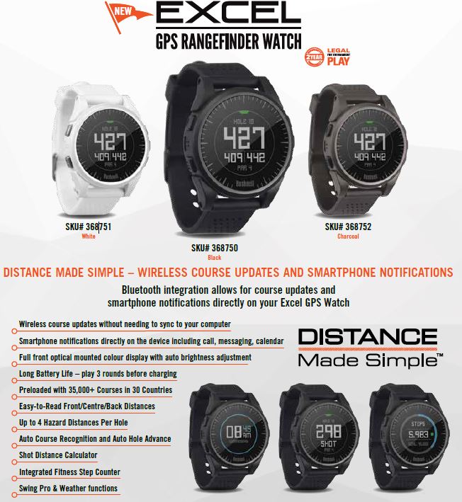 bushnell excel golf watch