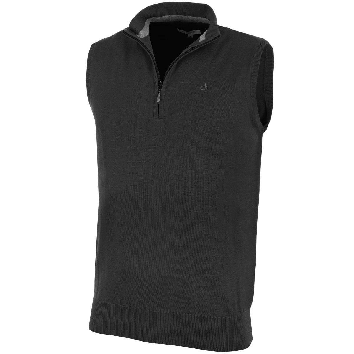 Calvin Klein Golf Mens 2025 CK 1/4 Zip Sleeveless Sweater Vest 38% OFF RRP - Picture 6 of 13