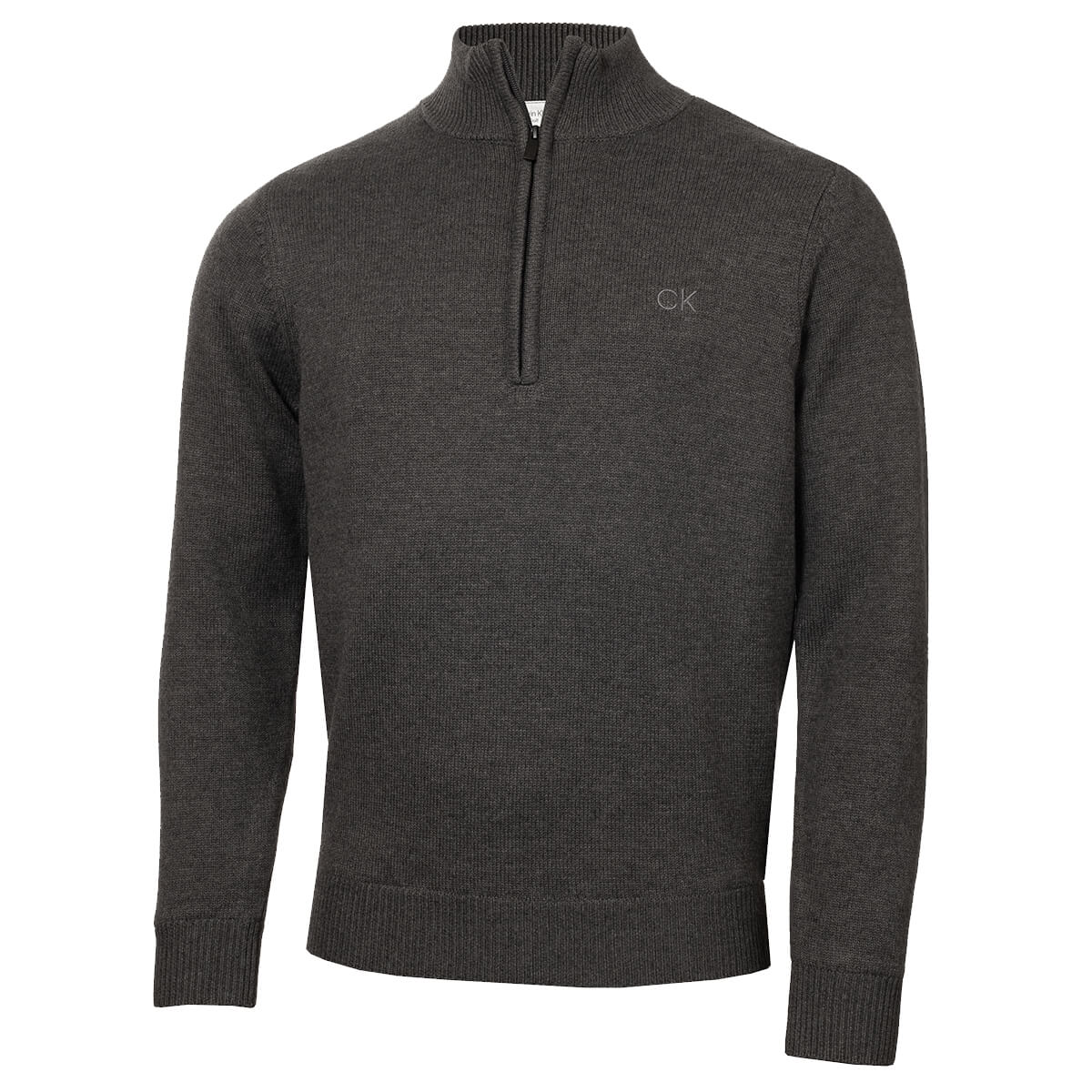 Calvin Klein Mens 2025 Lined Chunky Windproof Lined 1/2 Zip Sweater 38% OFF RRP - Picture 10 of 33
