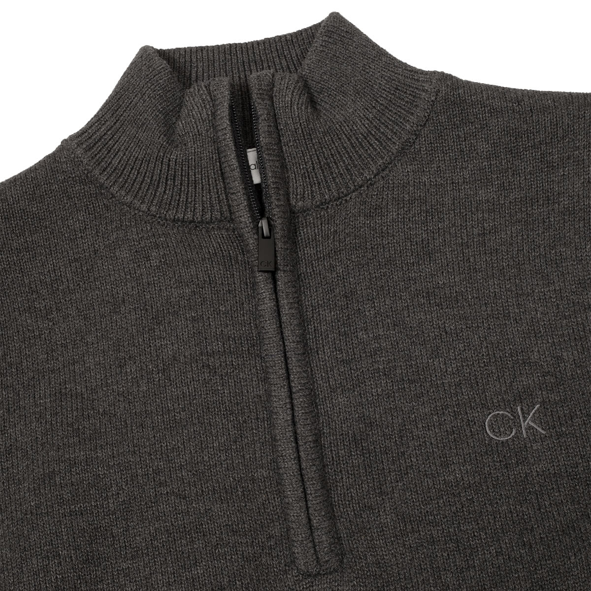 Calvin Klein Mens 2025 Lined Chunky Windproof Lined 1/2 Zip Sweater 38% OFF RRP - Picture 12 of 33