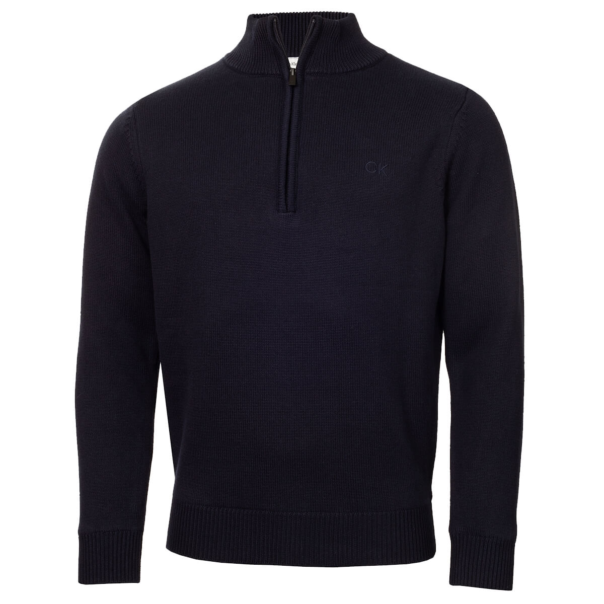 Calvin Klein Mens 2025 Lined Chunky Windproof Lined 1/2 Zip Sweater 38% OFF RRP - Picture 30 of 33
