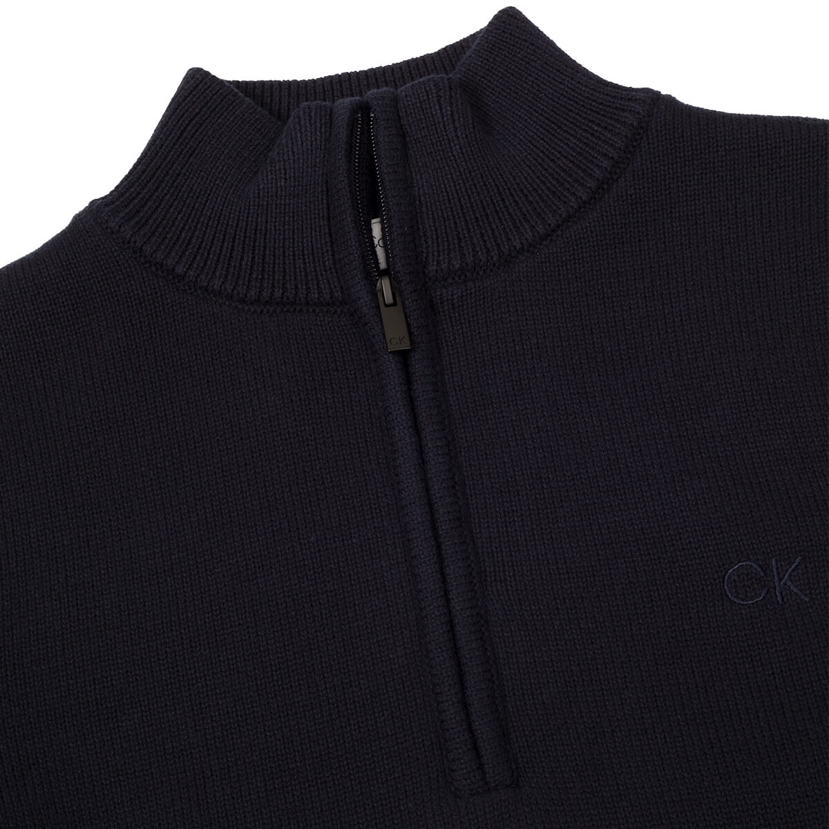 Calvin Klein Mens 2025 Lined Chunky Windproof Lined 1/2 Zip Sweater 38% OFF RRP - Picture 32 of 33