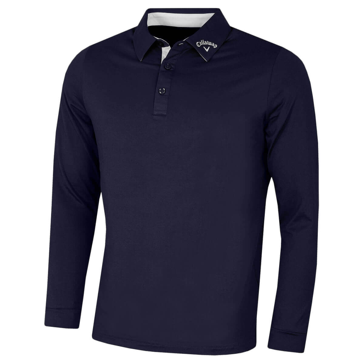 Callaway Golf Mens 2025 Long Sleeve Swingtech Performance Fabric Polo Shirt - Picture 8 of 11