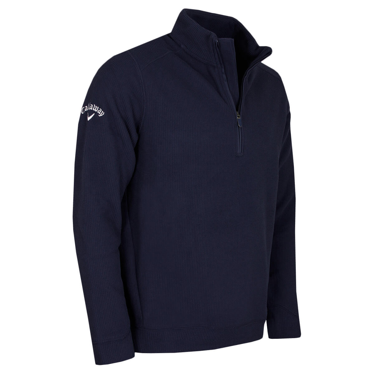 Mens Long Sleeve Waffle 1/4 Zip Thermal Swingtech Sweater
