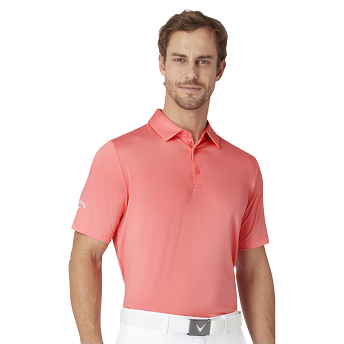 Callaway Golf Mens 2025 SwingTech Solid Stretch Moisture Wicking Polo Shirt - Picture 52 of 53