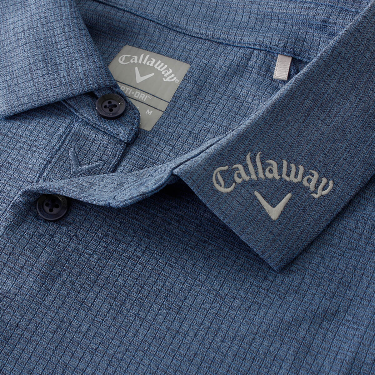 Callaway Golf Mens 2025 Classic Jacquard Stretch Moisture Wicking Polo Shirt - Picture 16 of 17