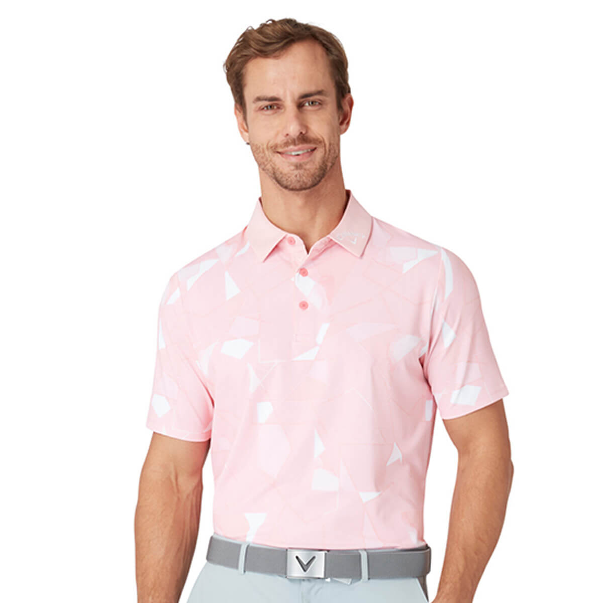 Callaway Golf Mens 2025 Kick Flip Print Wicking Golf Polo Shirt 30% OFF RRP - Picture 8 of 9