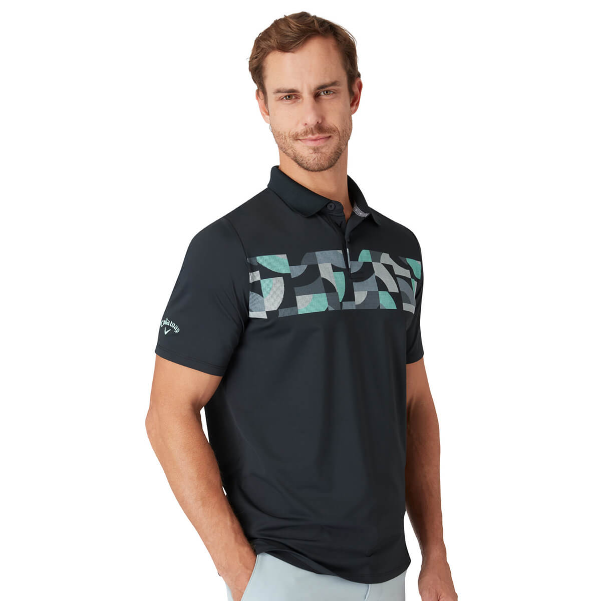 Callaway Golf Mens 2025 Optical 'C' Wicking Stretch Golf Polo Shirt 32% OFF RRP - Picture 8 of 9