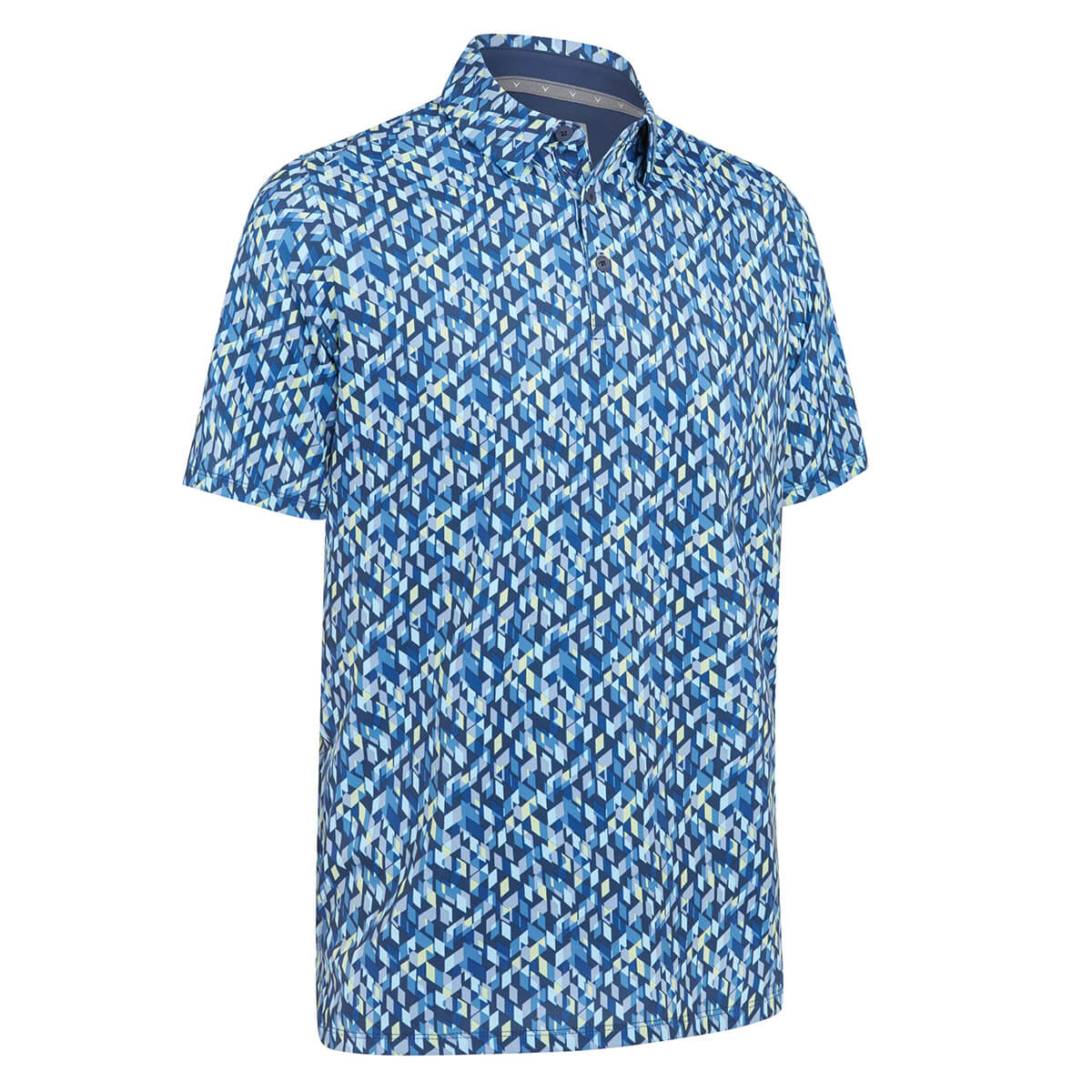 Callaway Golf Mens 2025 Kaleidoscope Chev Wicking Golf Polo Shirt 32% OFF RRP