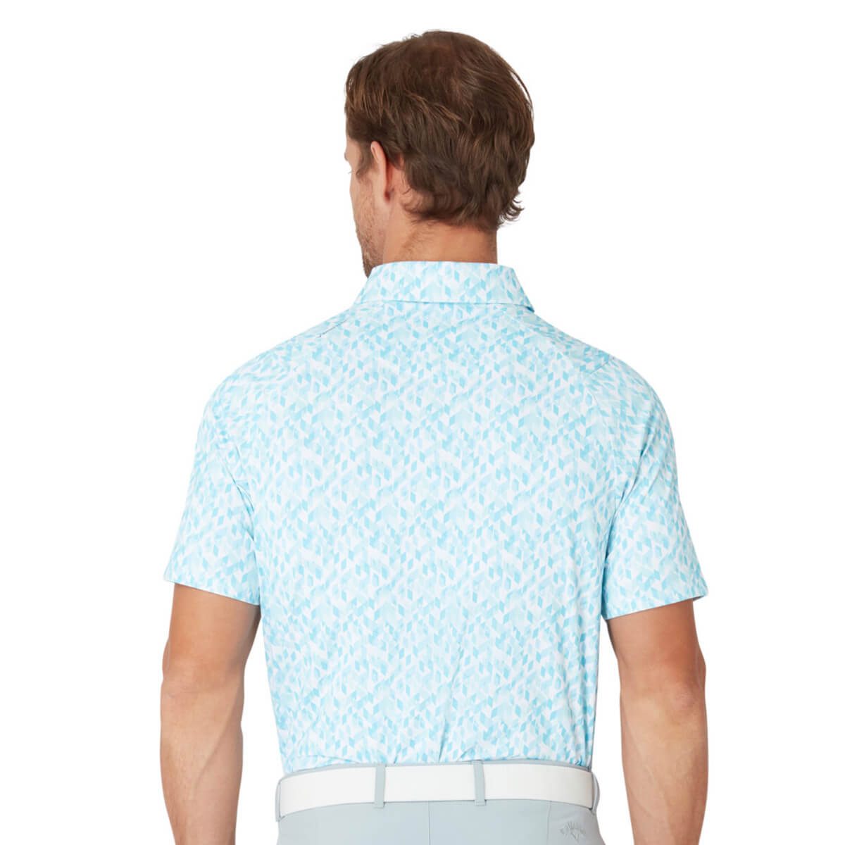 Callaway Golf Mens 2025 Kaleidoscope Chev Wicking Golf Polo Shirt 32% OFF RRP - Picture 5 of 9