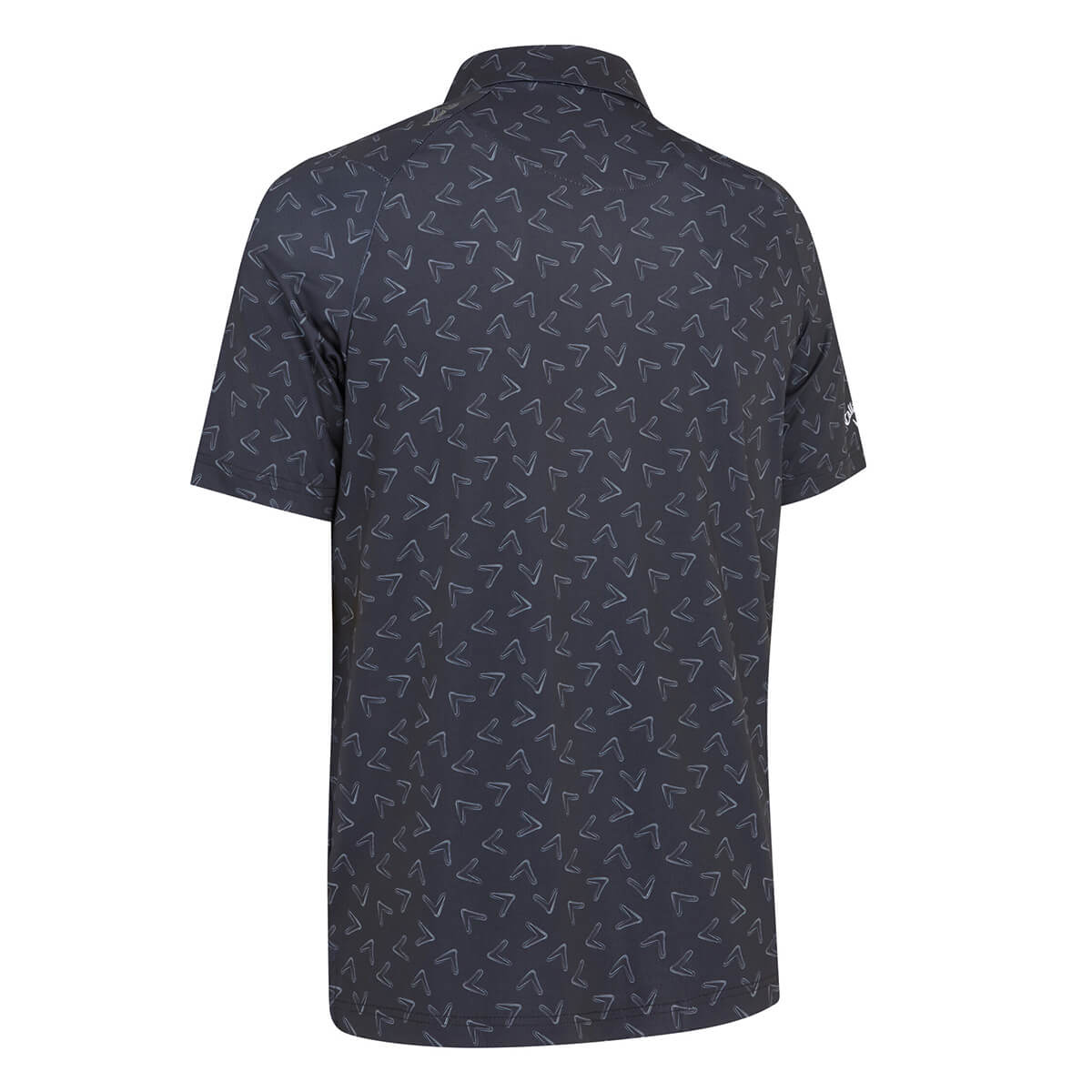 Callaway Golf Mens 2025 All Over Large Chev Wicking Stretch Golf Polo Shirt - Picture 7 of 11