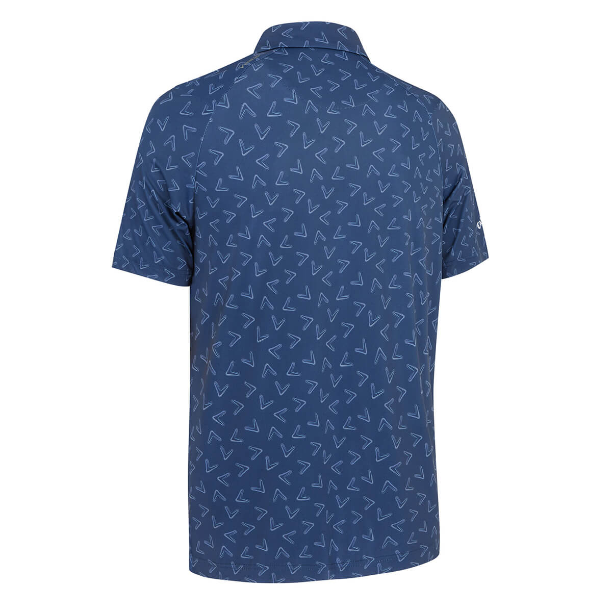 Callaway Golf Mens 2025 All Over Large Chev Wicking Stretch Golf Polo Shirt - Picture 9 of 11
