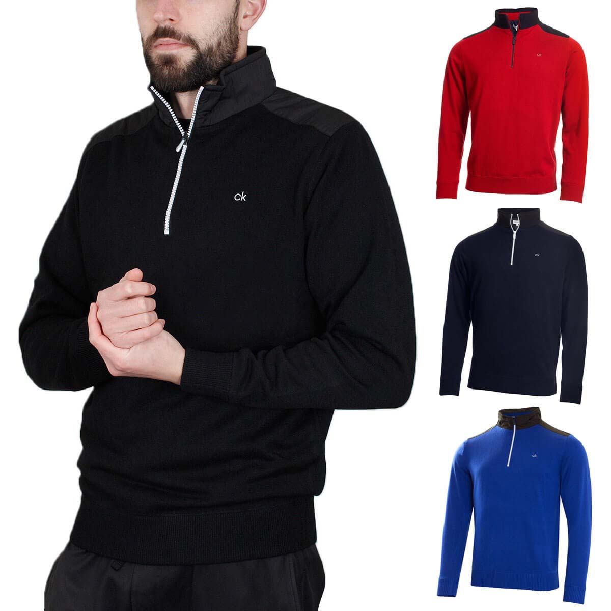 mens lined golf sweaters