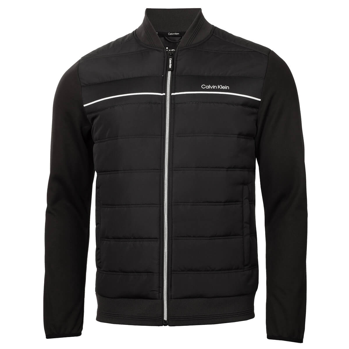 Calvin Klein Mens Lincoln Bomber Full Zip Stretch Lightweight Golf Jacket