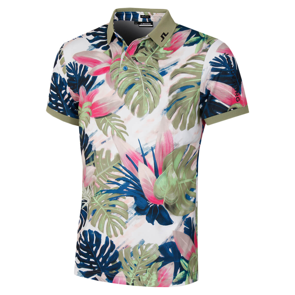 J.Lindeberg Herren Tour Tech Reg Fit Print Stretch Golf Polo Shirt 38 % Rabatt UVP - Bild 2 von 21