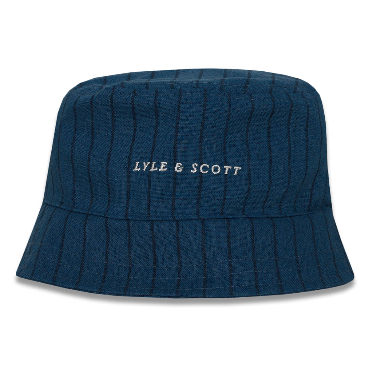 Sombrero de cubo Lyle & Scott para hombre a rayas de tela de algodón duradero talla única - Imagen 2 de 7