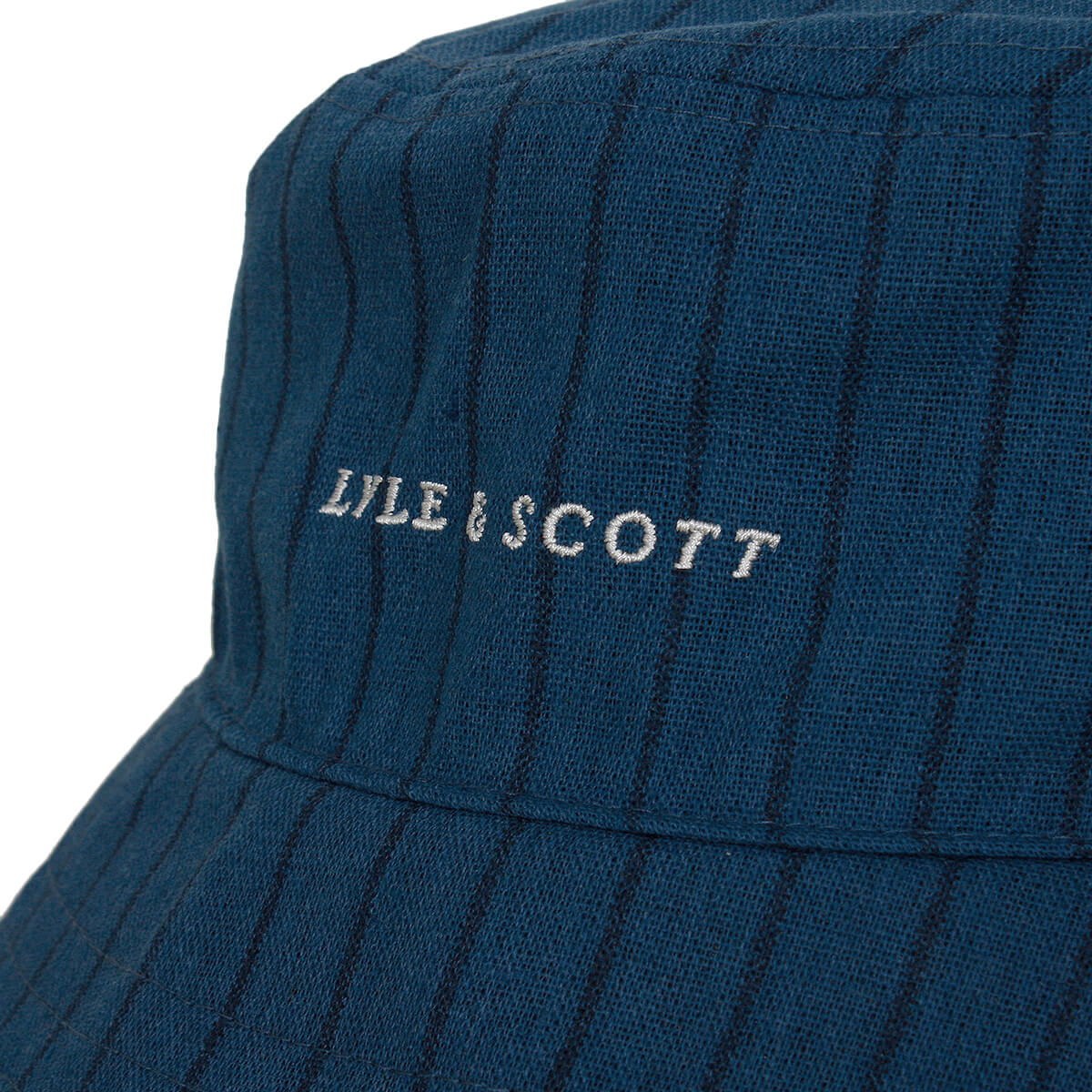 Sombrero de cubo Lyle & Scott para hombre a rayas de tela de algodón duradero talla única - Imagen 4 de 7