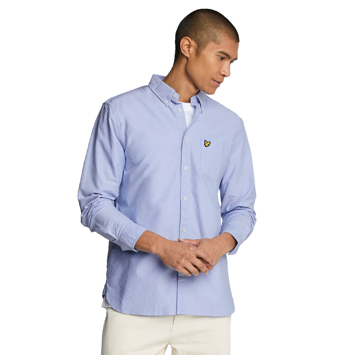 Lyle & Scott Hombre Oxford Cuello Botón Abajo Camisa de Manga Larga 31% OFF - Imagen 10 de 17