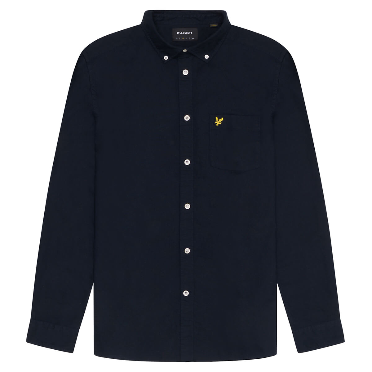 Lyle & Scott Hombre Oxford Cuello Botón Abajo Camisa de Manga Larga 31% OFF - Imagen 5 de 17