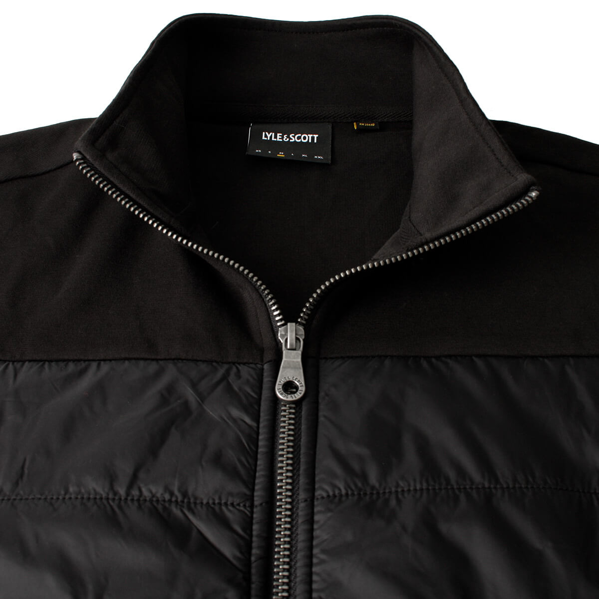 Chaqueta de bombardero Lyle & Scott para hombre Interlock híbrida con paneles 54 % de descuento precio de venta sugerido por el fabricante - Imagen 3 de 13