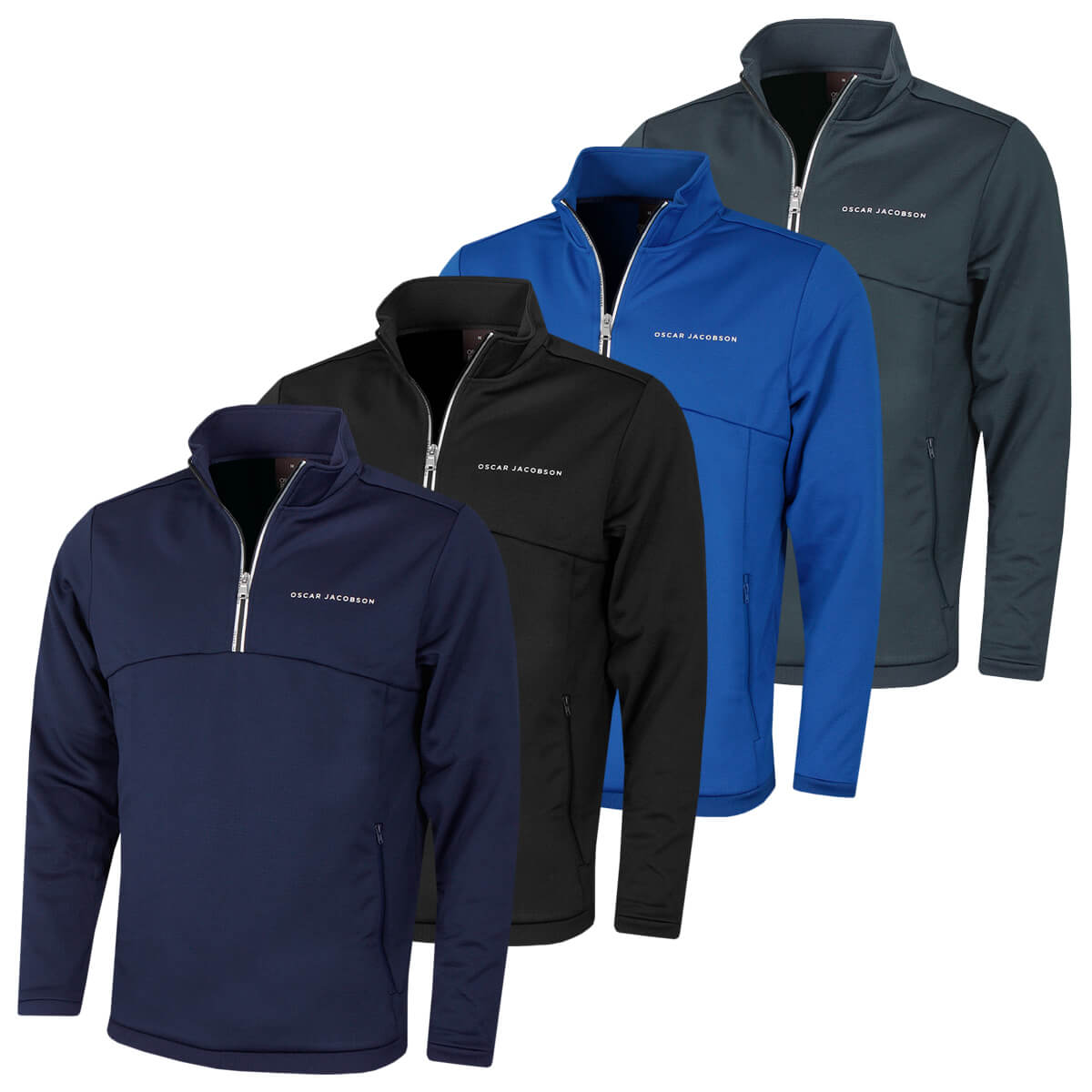 Oscar Jacobson Mens Longton Tour Windproof Thermal Golf Sweater 50