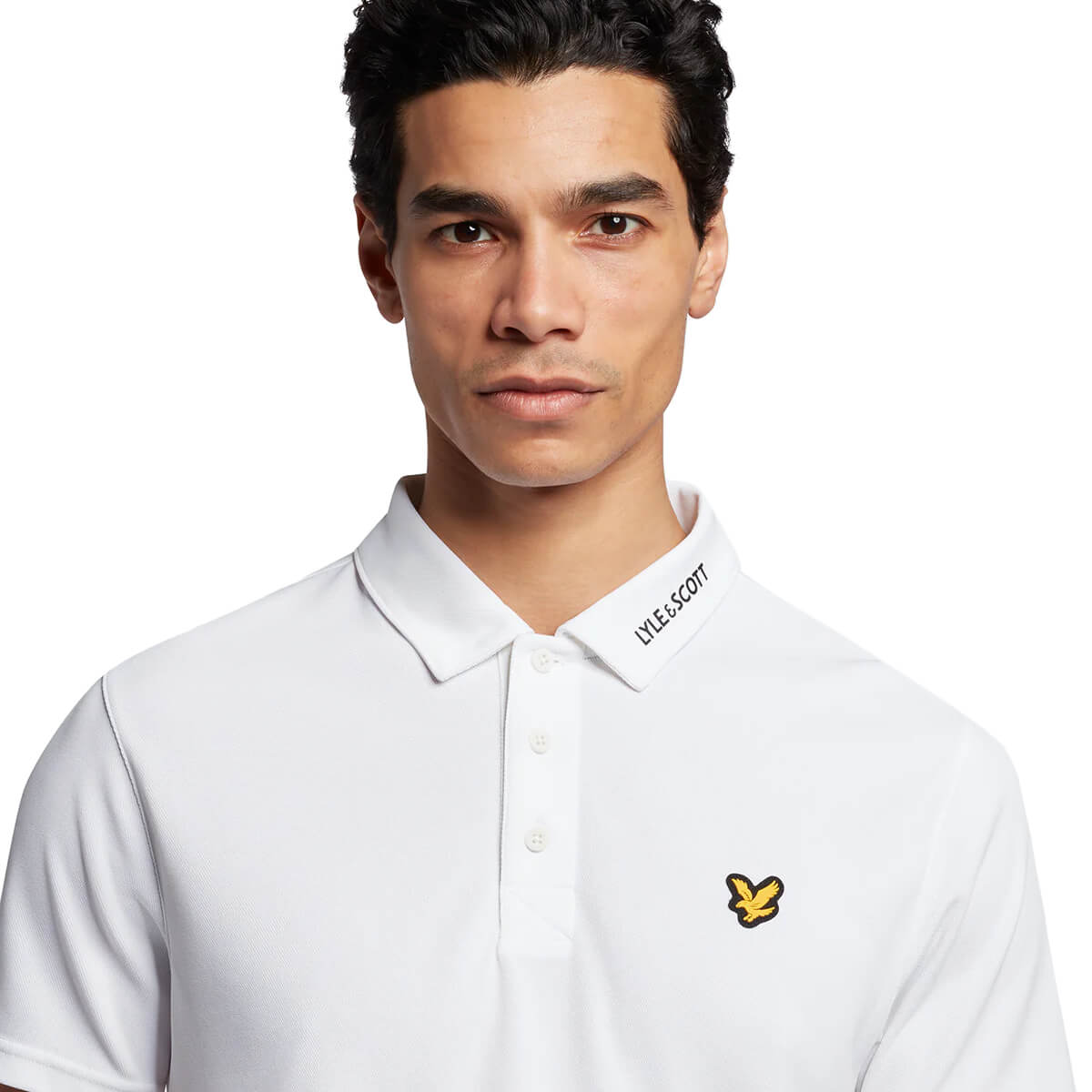 Lyle & Scott Hombre Tech Collar Logo Corte Normal Reciclado Polo 35% OFF - Imagen 11 de 12