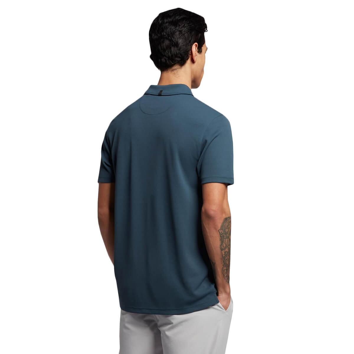 Lyle & Scott Hombre Tech Collar Logo Corte Normal Reciclado Polo 35% OFF - Imagen 3 de 12