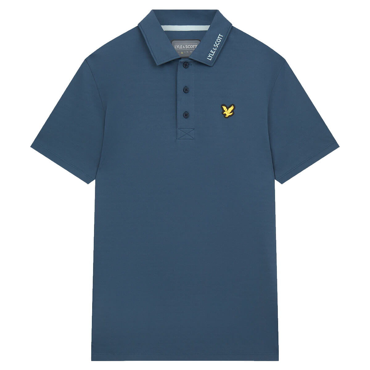 Lyle & Scott Hombre Tech Collar Logo Corte Normal Reciclado Polo 35% OFF - Imagen 4 de 12