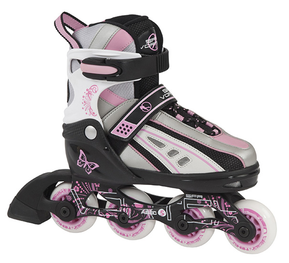Rollerskates. Girls Skates. Inline Skates. SFR Vortex Pink Adjustable