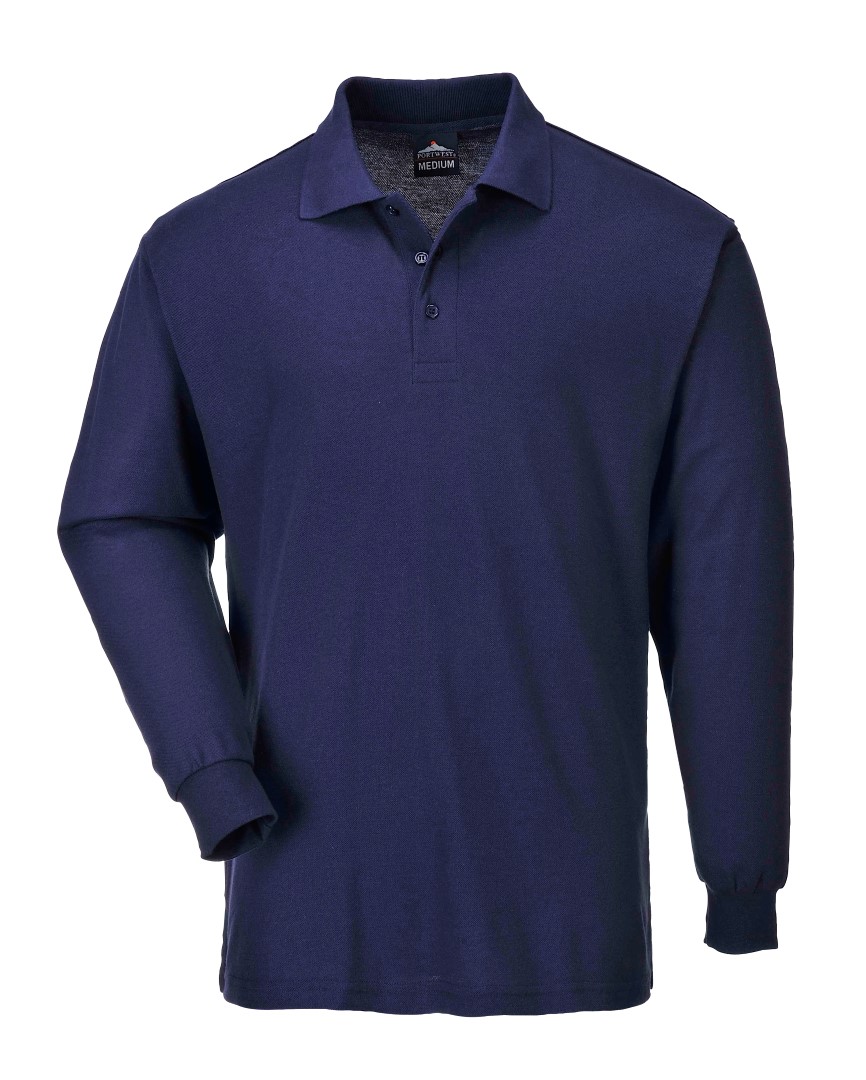 Portwest Workwear Mens Two-Tone Long Sleeved Polo