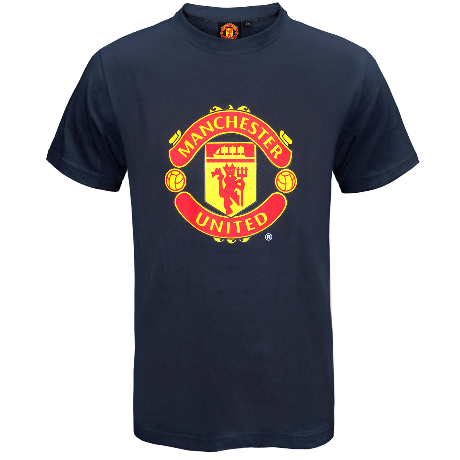 Manchester United FC Official Football Gift Mens Crest T Shirt EBay