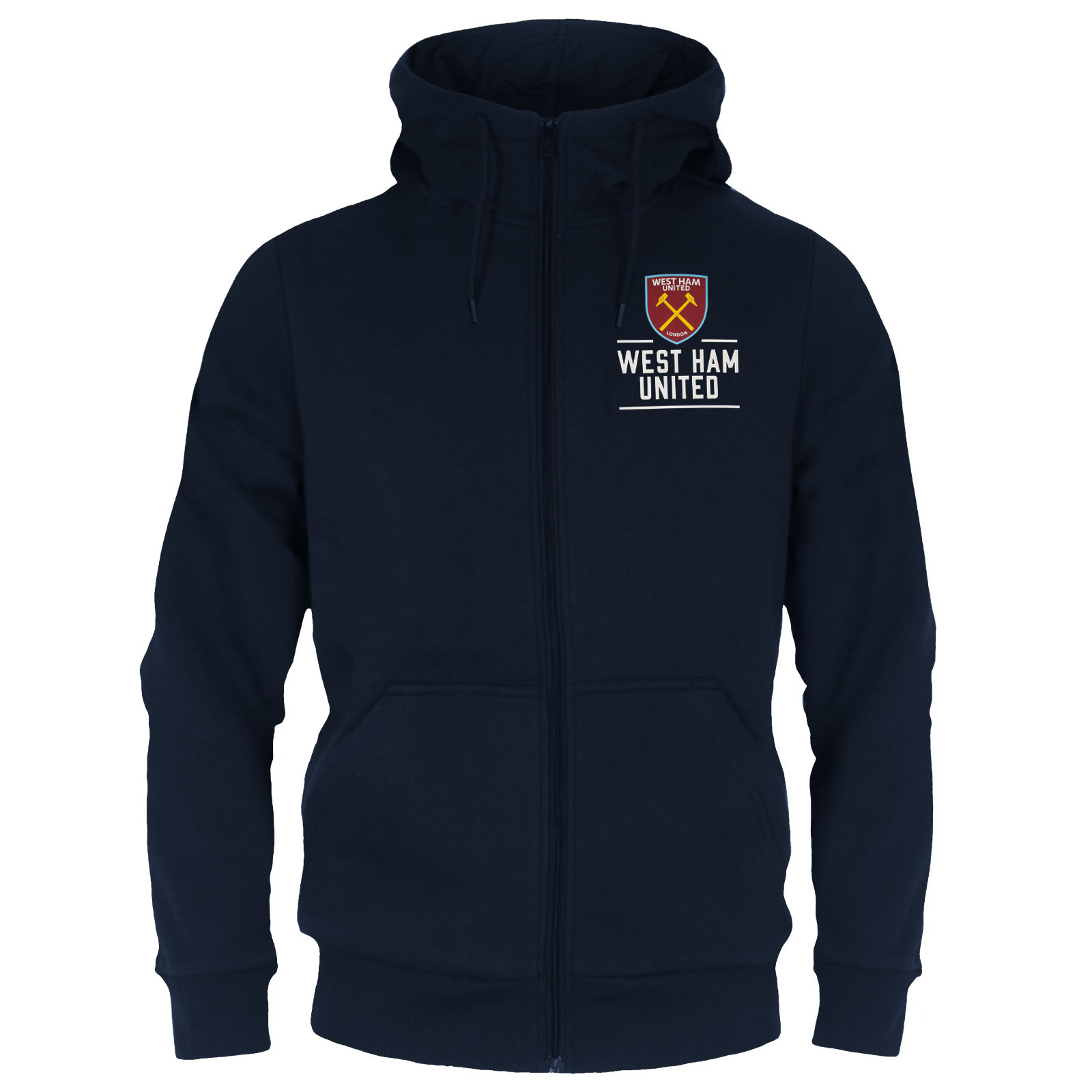 West Ham United FC Mens Hoody Zip Fleece OFFICIAL Football Gift - Picture 9 of 13